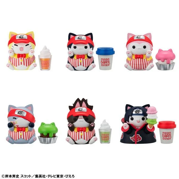 Mega Cat Project Naruto Shippuden Nyaruto Megacat Diner LÅDA 6st Megahouse