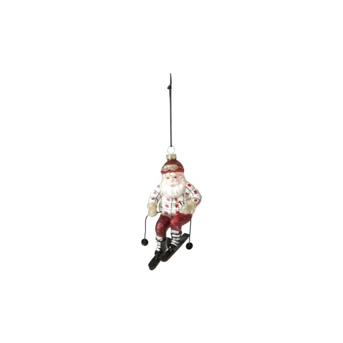 Julkula jultomten på en skidresa