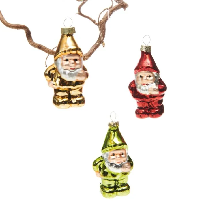 Julgranskulor Tomtar 3-pack
