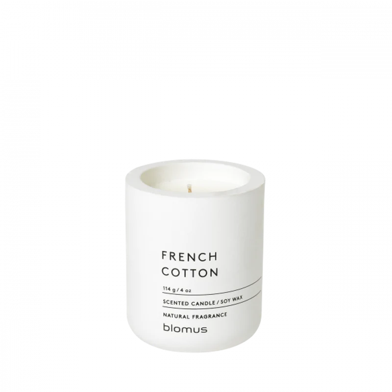 Doftljus Fraga french cotton ø6 cm lily white