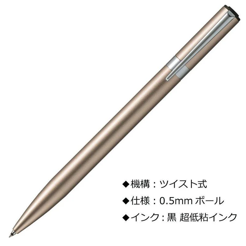 Tombow oljebaserad kulspetspenna ZOOM L105 0.5 mm champagneguld BC-ZLC06