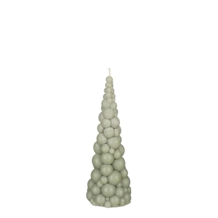 Konljus med struktur ljusgrönt 18 cm hög