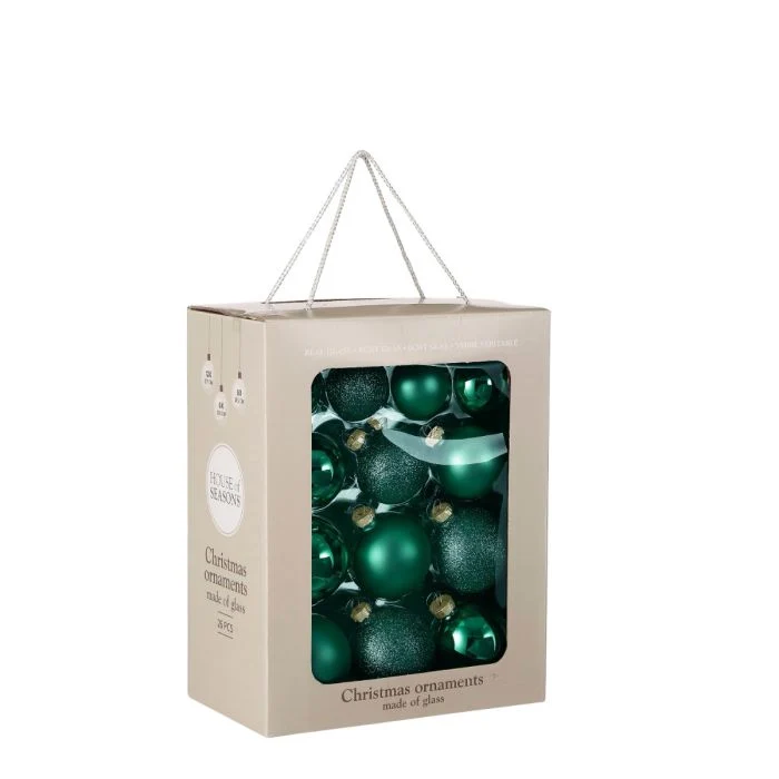 Julgranskulor 26-pack petroleum
