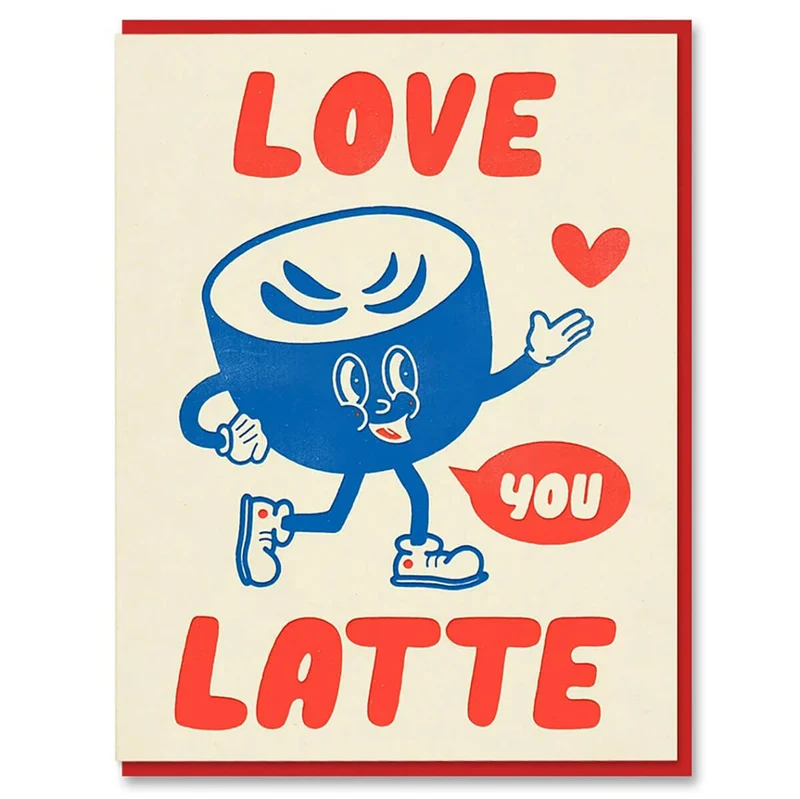Latte Greetings Card by The Toonies for 1973