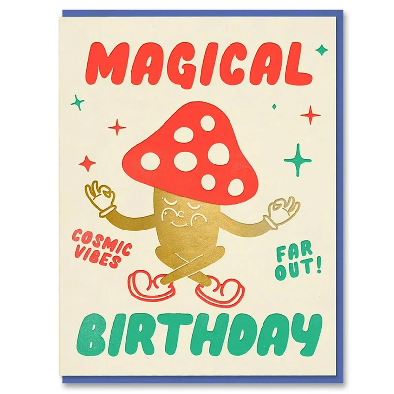 Mushroom Birthday Greetings Card by The Toonies for 1973