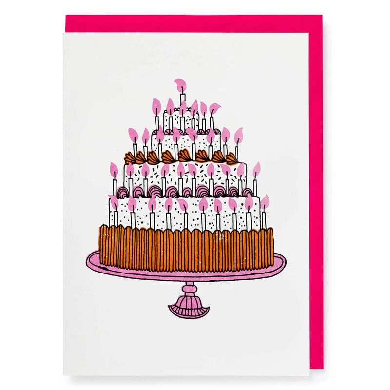 The Birthday Cake Greetings Card by Archivist Gallery