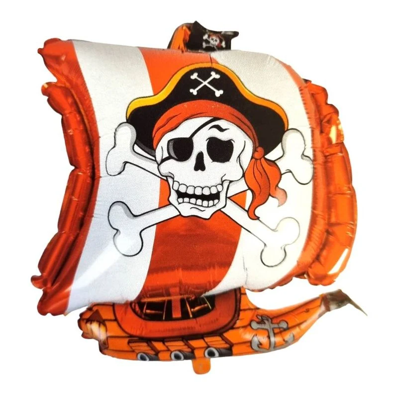 Folieballong Piratskip 67x53cm