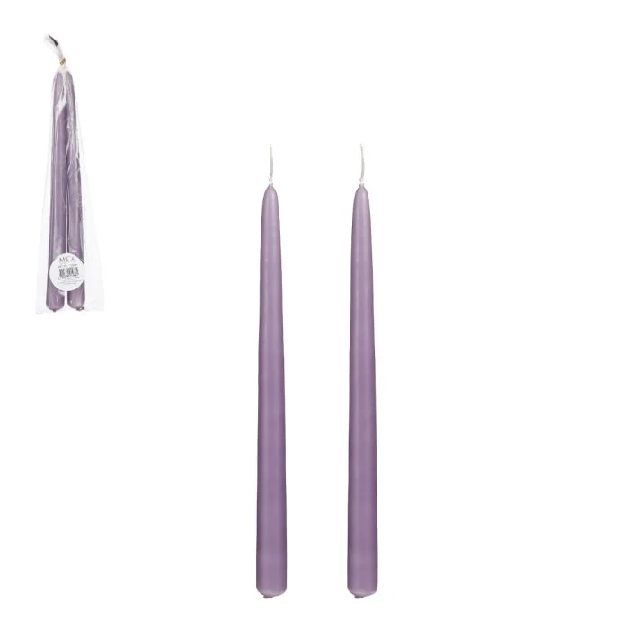 Ljus 2-pack 29 cm lila