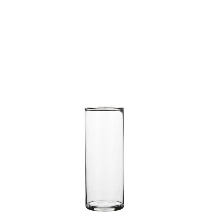 Cylinder glasvas 24 cm hög 9 cm i dia