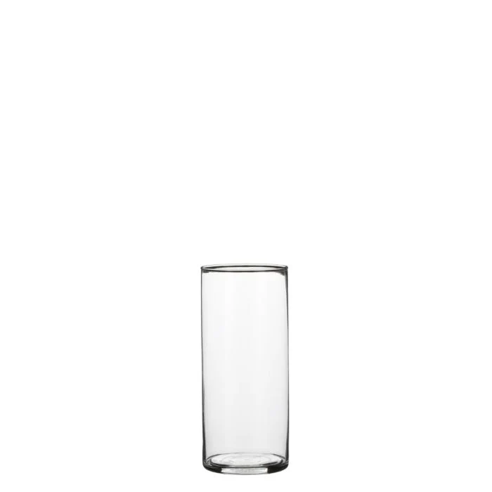 Cylinder glasvas 19 cm hög 9 cm i dia