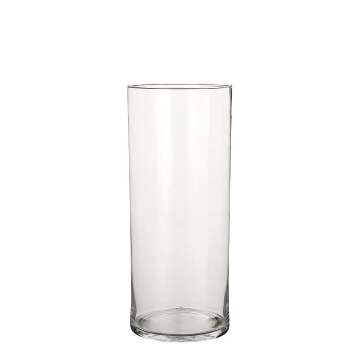 Cylinder glasvas 48 cm hög 19 cm i dia