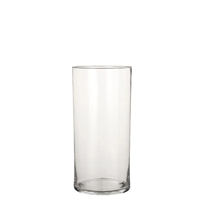 Cylinder glasvas 40 cm hög 19 cm i dia