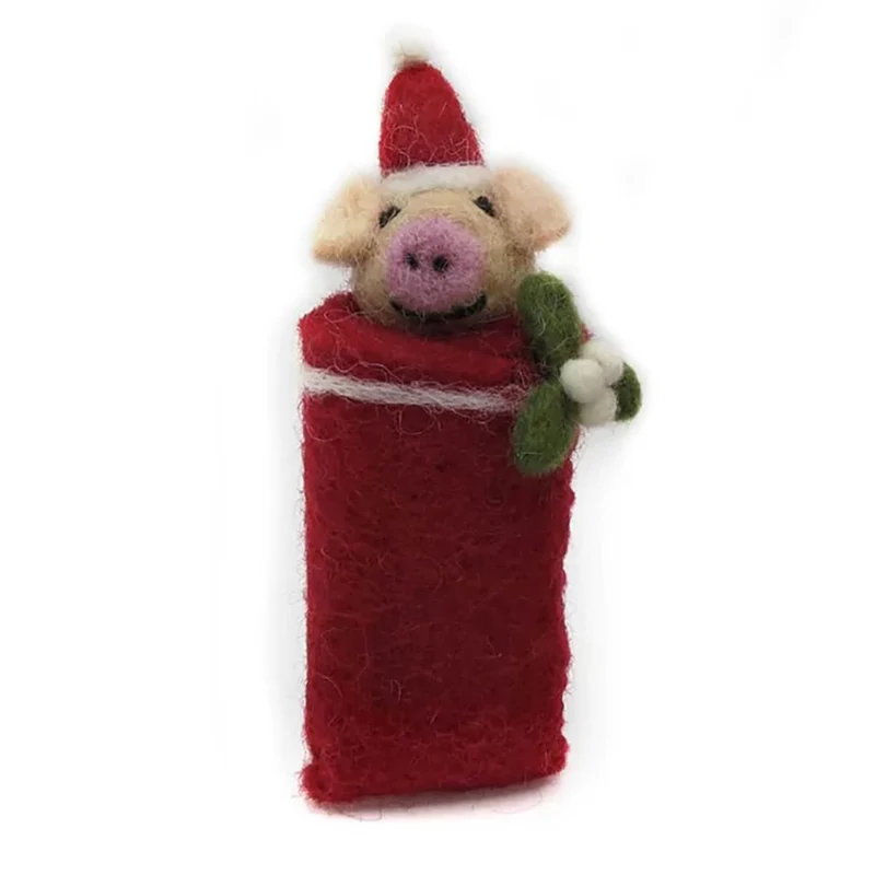 Swaddling Piglets Hanging Christmas Decoration by Amica