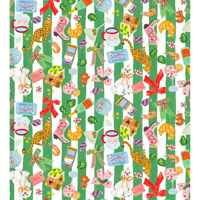 Christmas Favourite Things Gift Wrap by Ickaprint