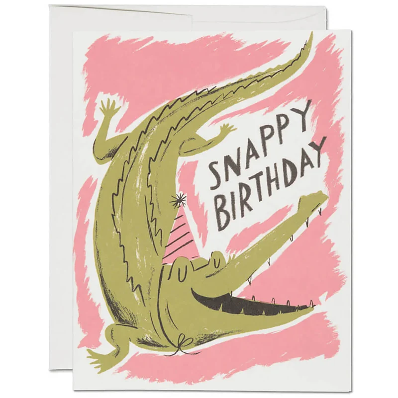 Snappy Birthday Greetings Card by Red Cap Cards