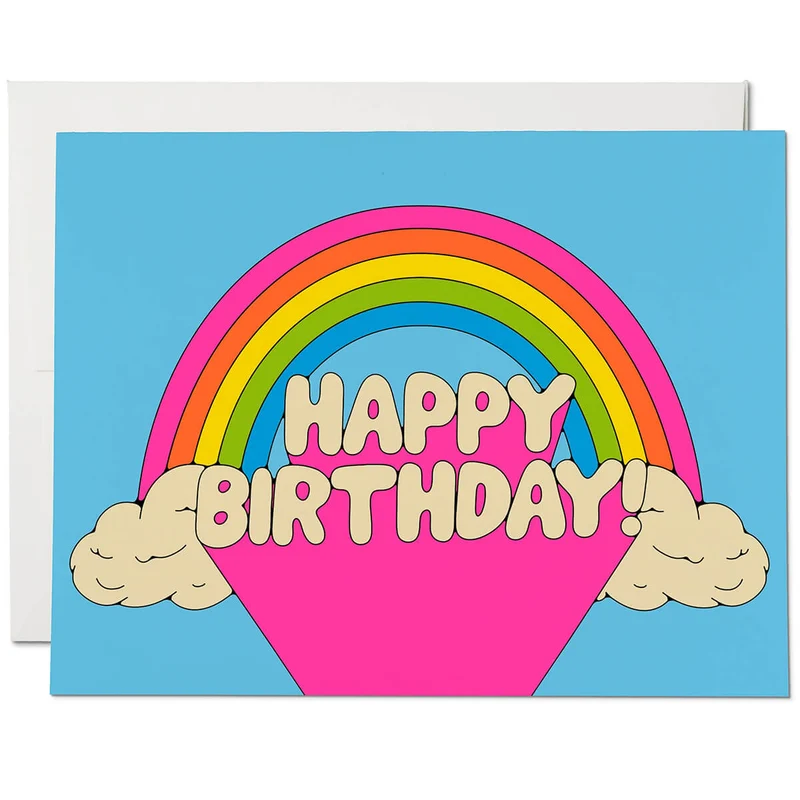 All Over Rainbows Greetings Card by Red Cap Cards