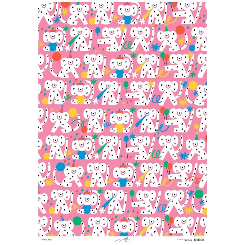 Birthday Monkeys Gift Wrap by Susie Hammer for Wrap