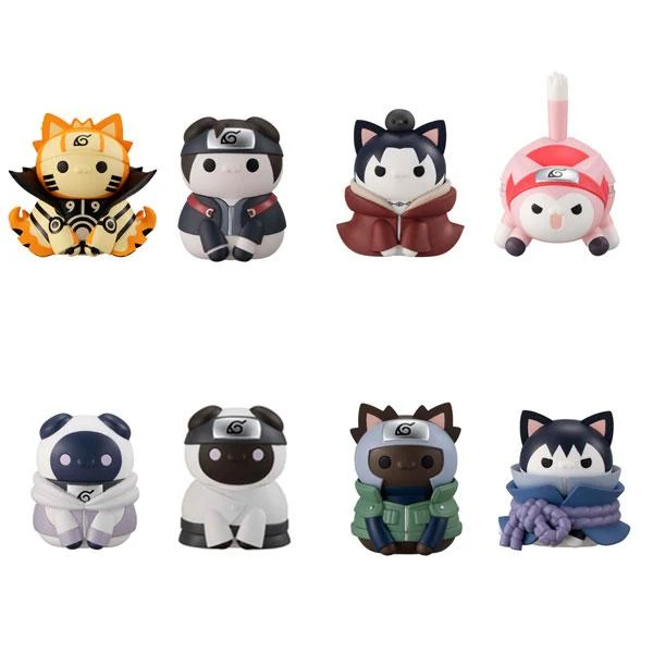 Mega Cat Project Naruto Shippuden Nyaruto! Kriget börjar! Det fjärde Shinobi världskriget BOX 8 delar Megahouse