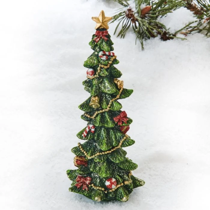 Julgran med dekoration 19 cm högt