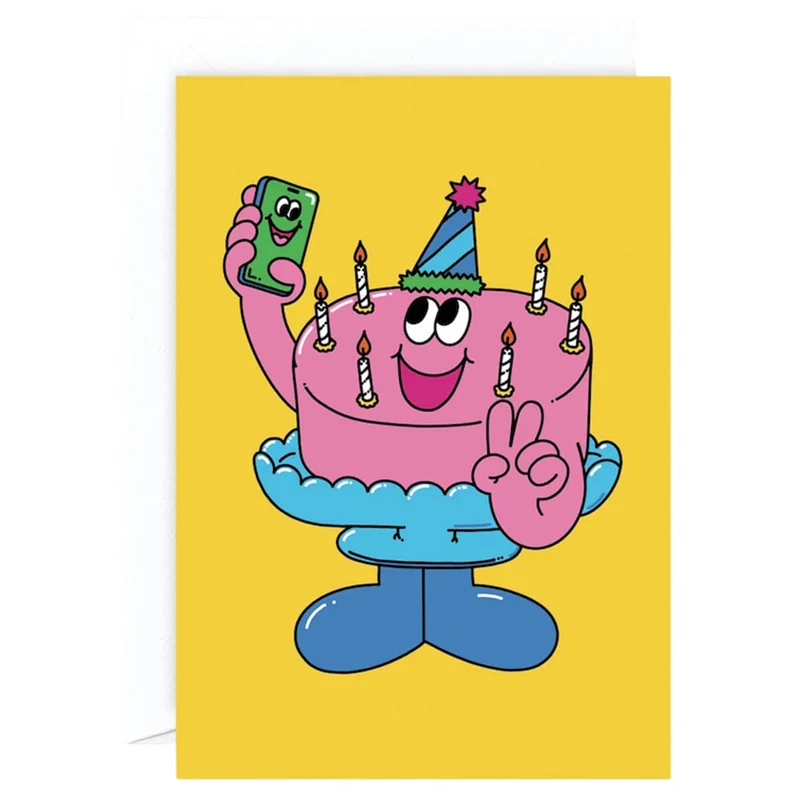 Birthday Selfie Greetings Card by Tiago Majuelos for Wrap
