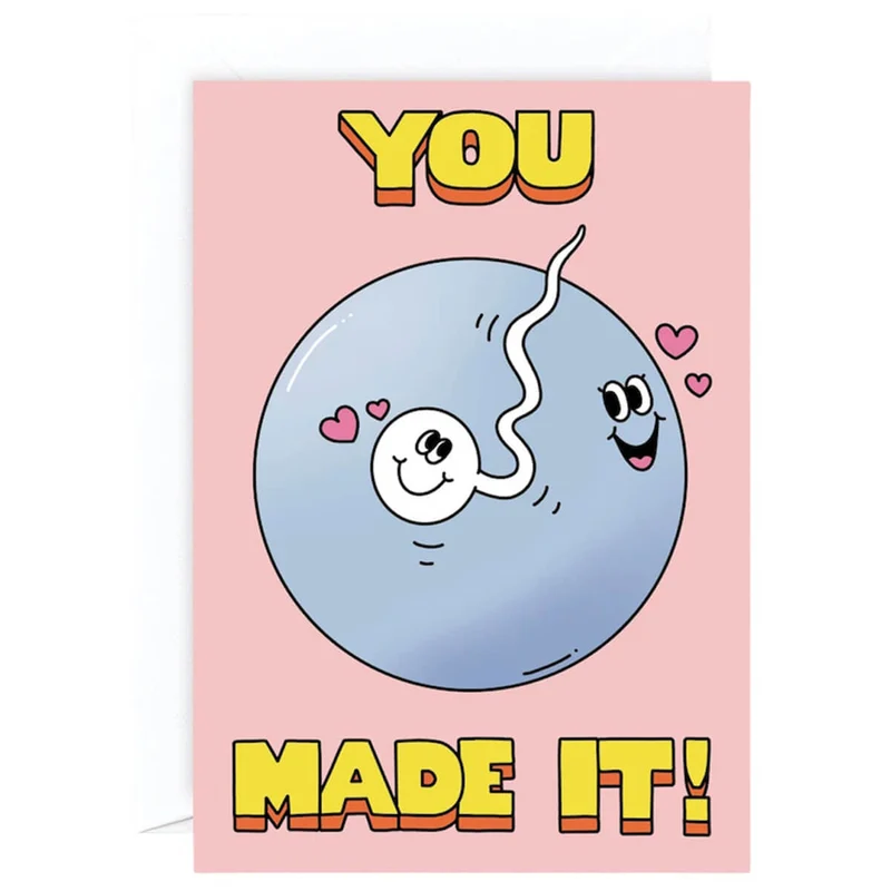 You Made It! Greetings Card by Tiago Majuelos for Wrap