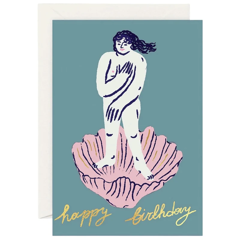 Venus Greetings Card by Rozalina Burkova for Wrap