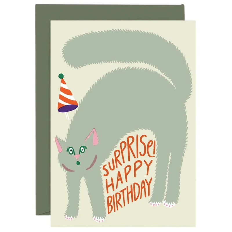 Surprise! Birthday Greetings Card by Rozalina Burkova for Wrap