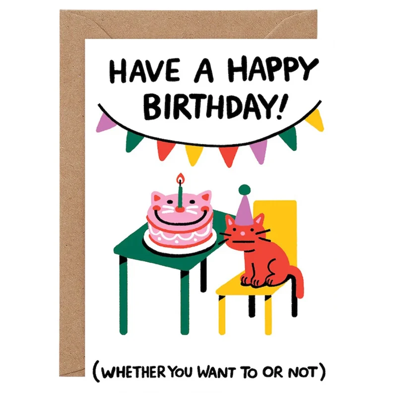 Have A Happy Birthday Greetings Card by Cari Vander Yacht for Wrap