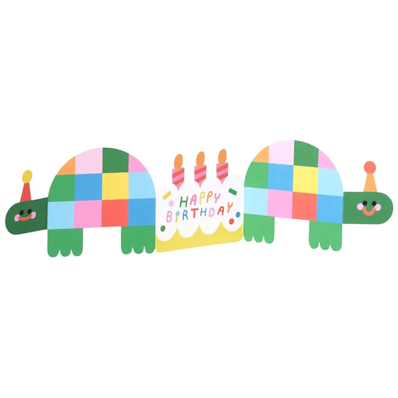 Birthday Tortoises Fold Out Birthday Greetings Card by Susie Hammer for Wrap