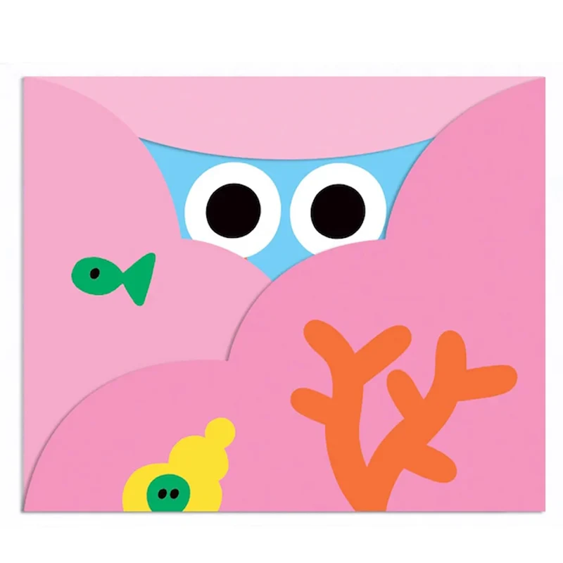 Hiding Crab Fold Out Birthday Greetings Card by Susie Hammer for Wrap