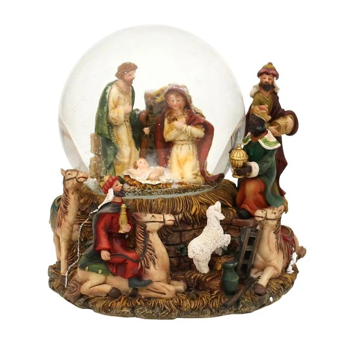 Snöglob heliga familjen