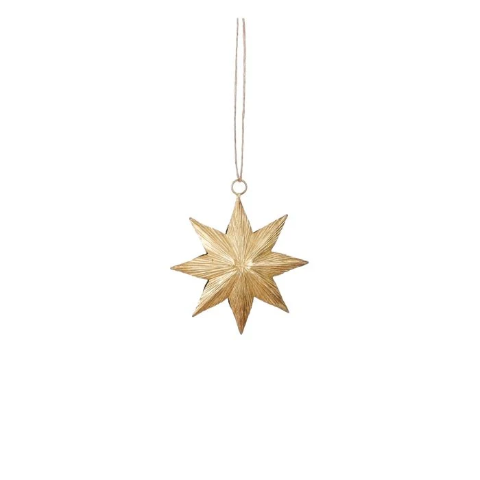 Stjärna i guld färg diameter 12 cm