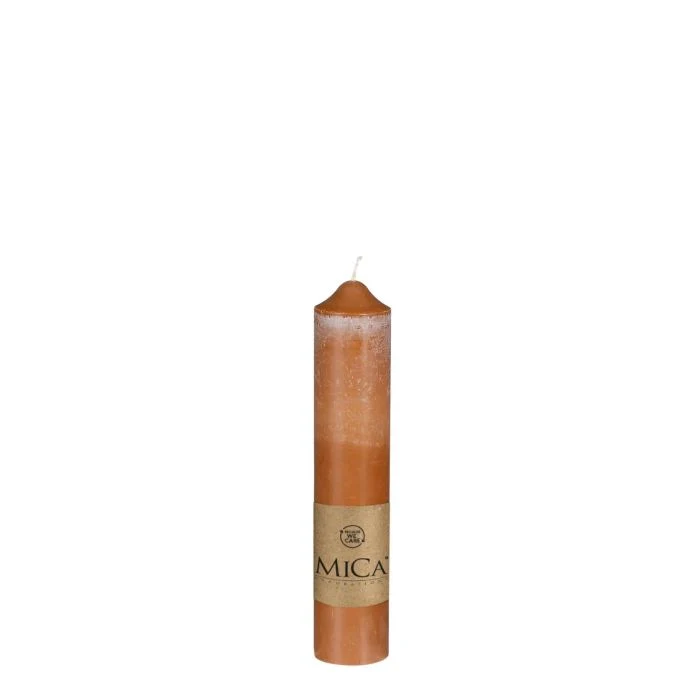 Blockljus 25 cm hög ljusbrun dia 5 cm