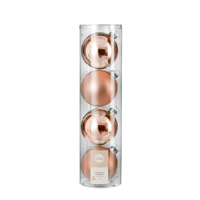 Julkulor 4-pack rosa