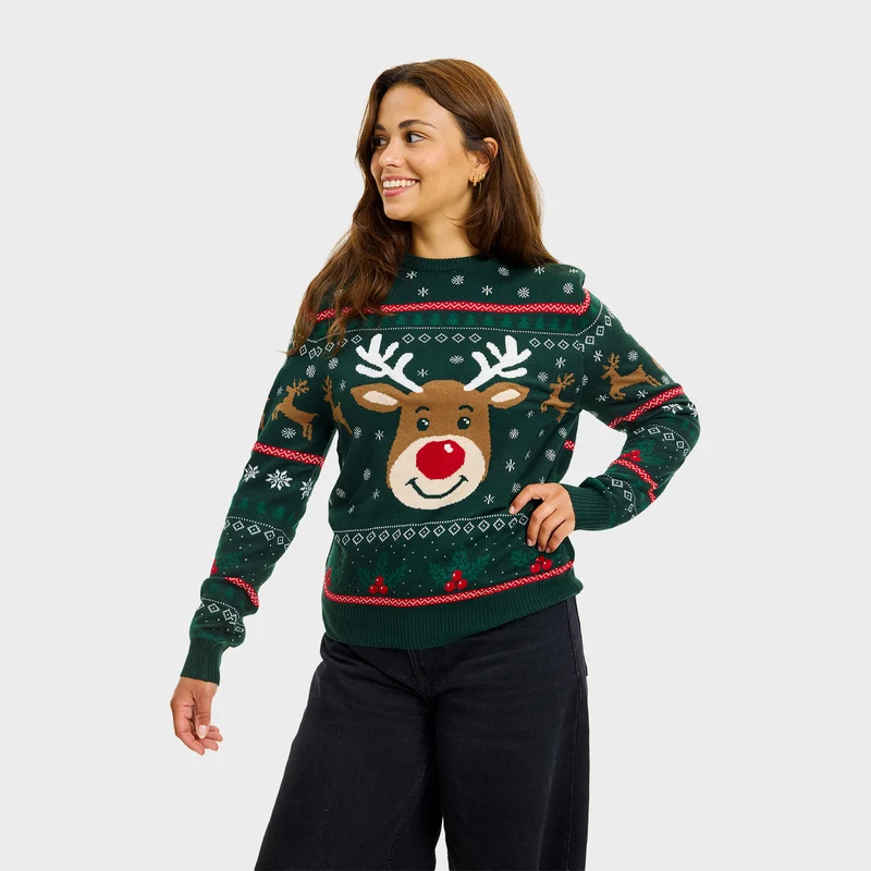 Rudolfs glade julesweater - Dame
