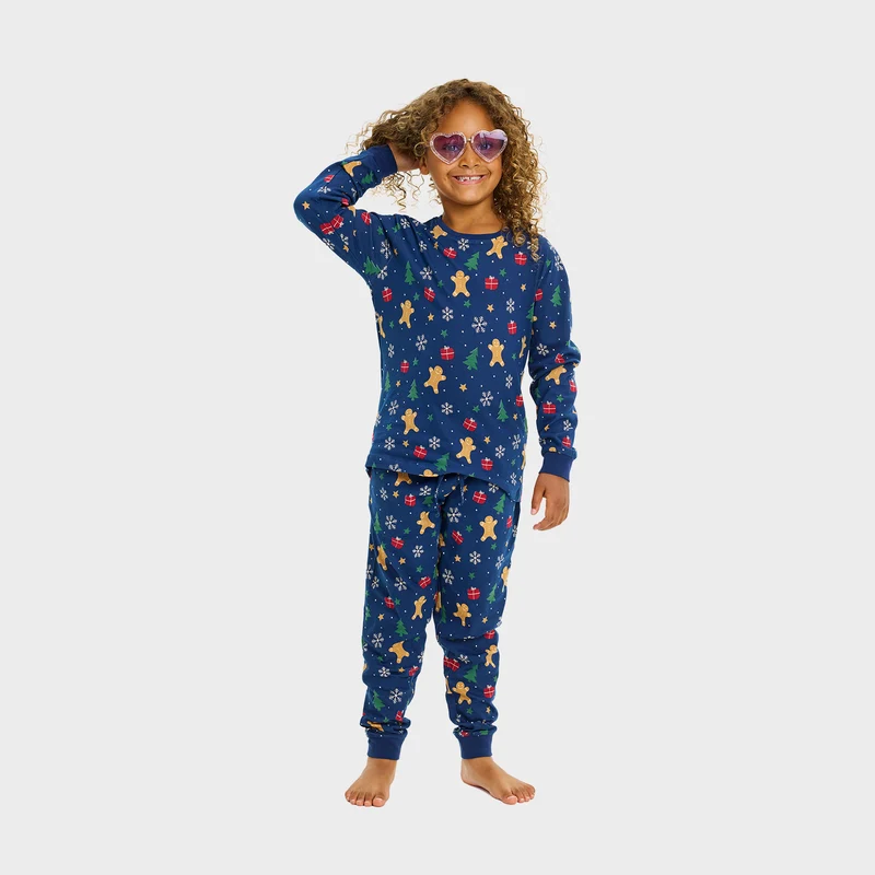 The gingerbread julepyjamas Navy - Barn.