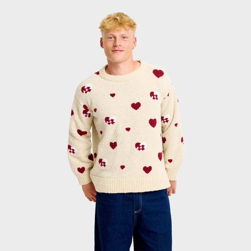 Julehjerte julesweater - Herre