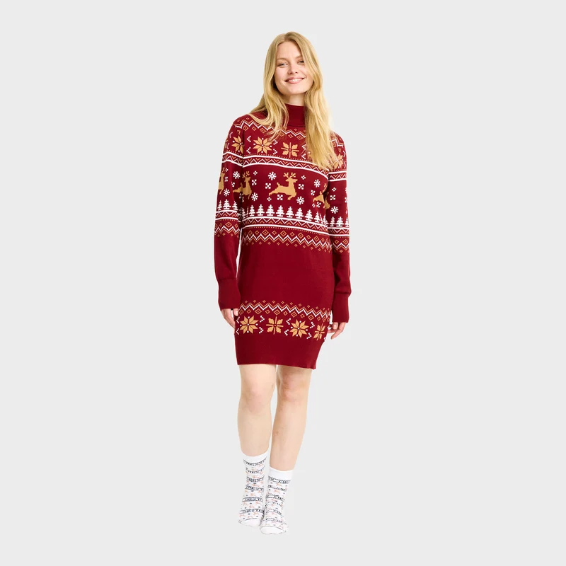 Turtleneck julekjole - Dame.