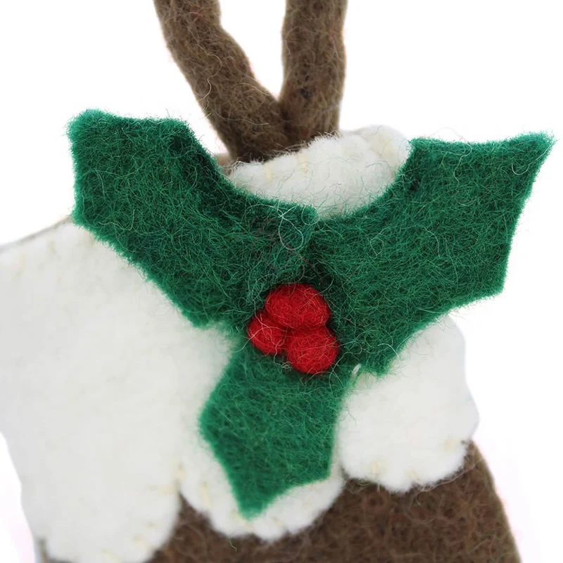 Mini Christmas Stocking Hanging Decorations by Felt So Good