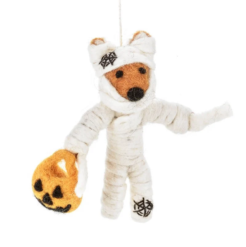 Foxy Mummy Hanging Halloween Decoration by Felt So Good