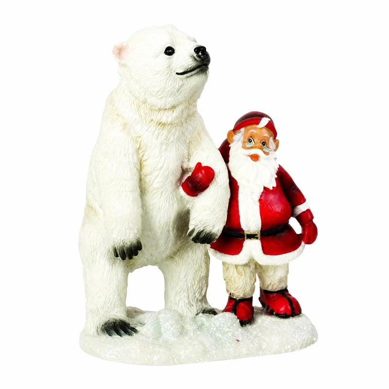 Jultomte med isbjörn