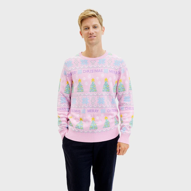Den pinke julesweater - Herre.