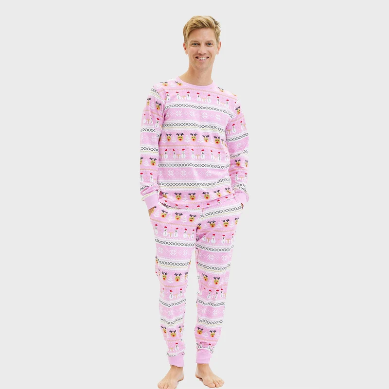 Ultimative juleypjamas pink - Herre.