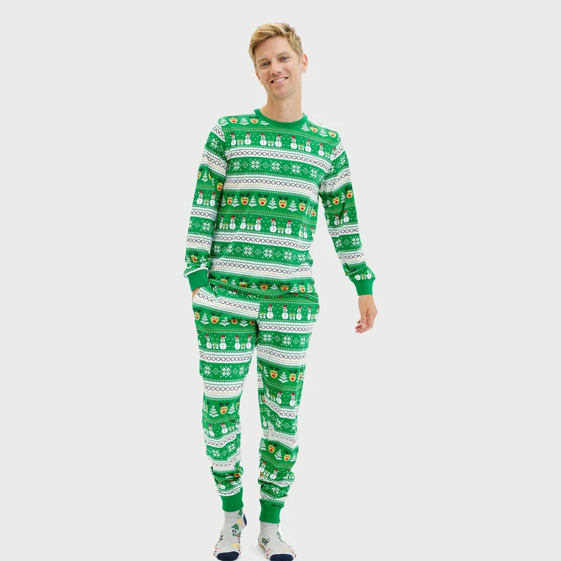 Ultimative juleypjamas grøn - Herre.