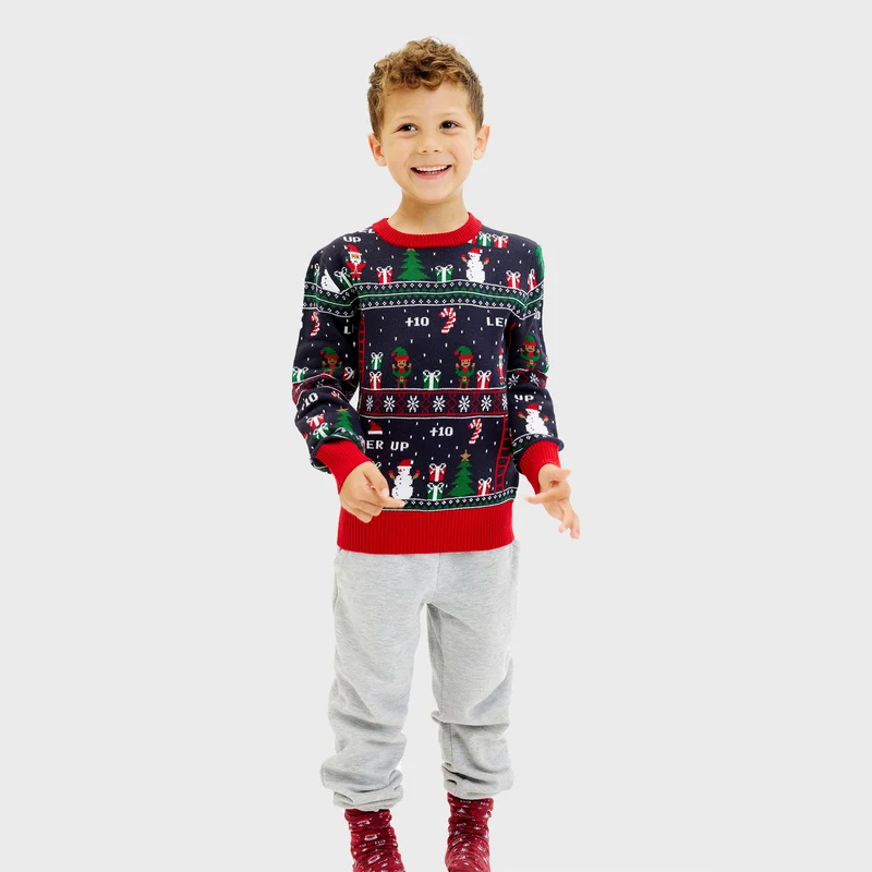 Vintage gamer julesweater - Barn