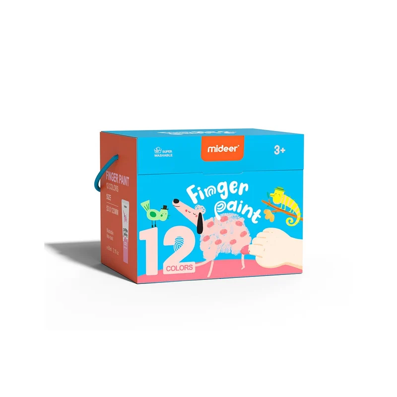 Super Washable Finger Paint 12 Colors