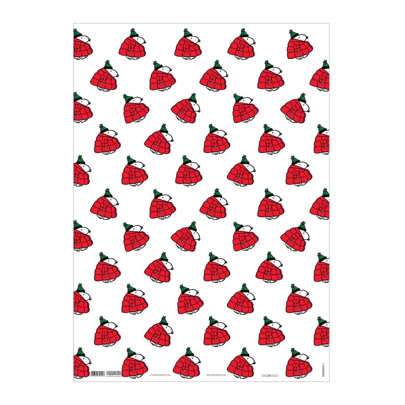 Snoopy Big Red Puffer Coat Gift Wrap by Hype