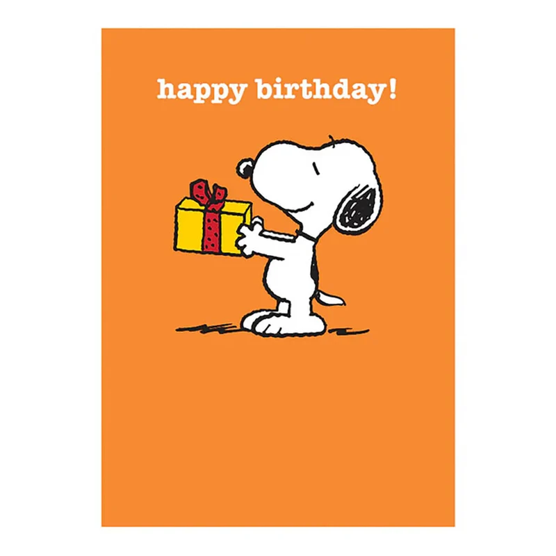 Snoopy Present Birthday Greetings Card by Charles M. Schulz for Hype Card