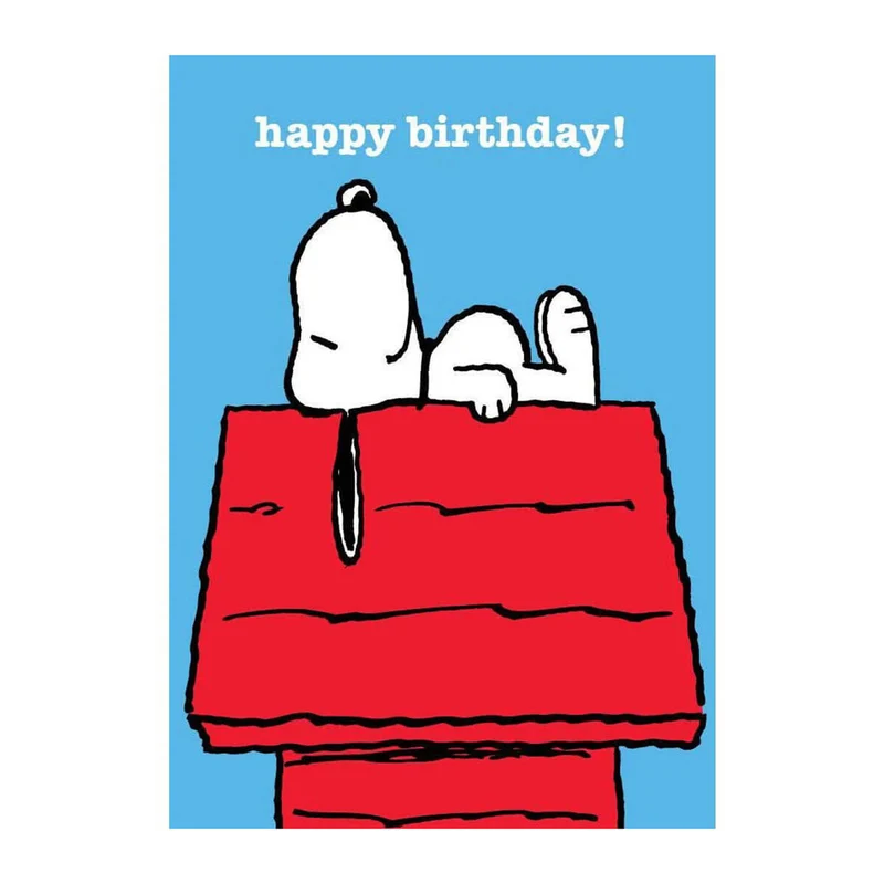 Snoopy Birthday Kennel Greetings Card by Charles M. Schulz for Hype Card