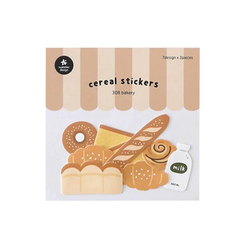 Bakery Cereal Stickers by Suatelier